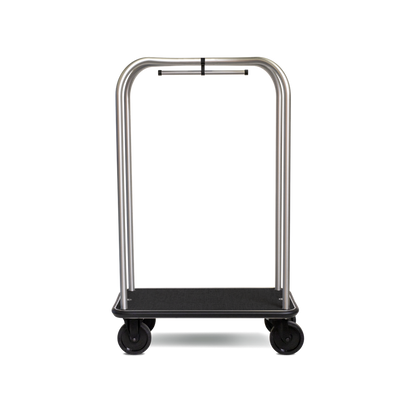Ascolia Luggage Cart ETNA 900 with Black Carpet, Silver Finish