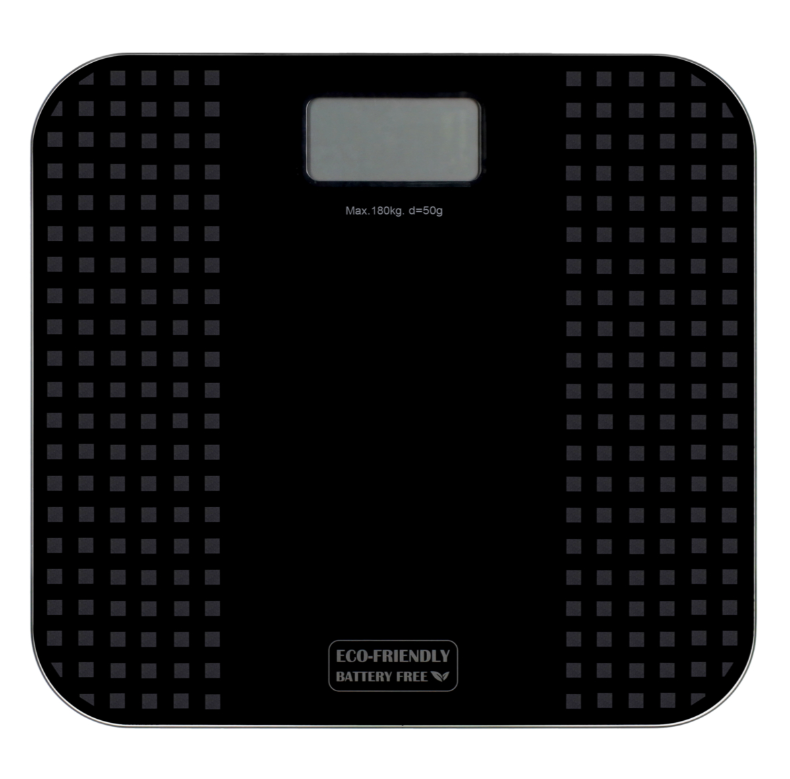 JVD Digital Scale Tellus, Kinetic Energy Operated, Black