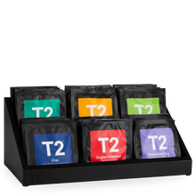 T2 Presentation Tray, 6 Compartments, Black
