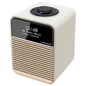 RUARK Compact Audio System R1mk4 - Cream Lacquer with Ash Grille