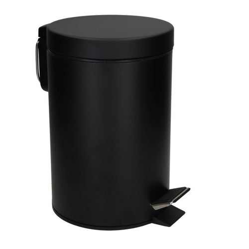 JVD Pedal Bin Round, 5L, Matt Black