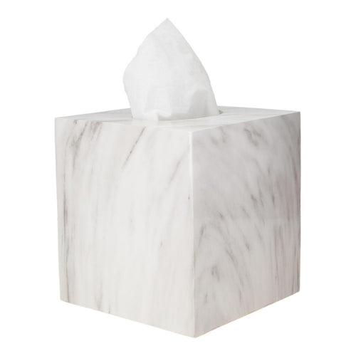 JVD Tissue Box WHITE MARBLE